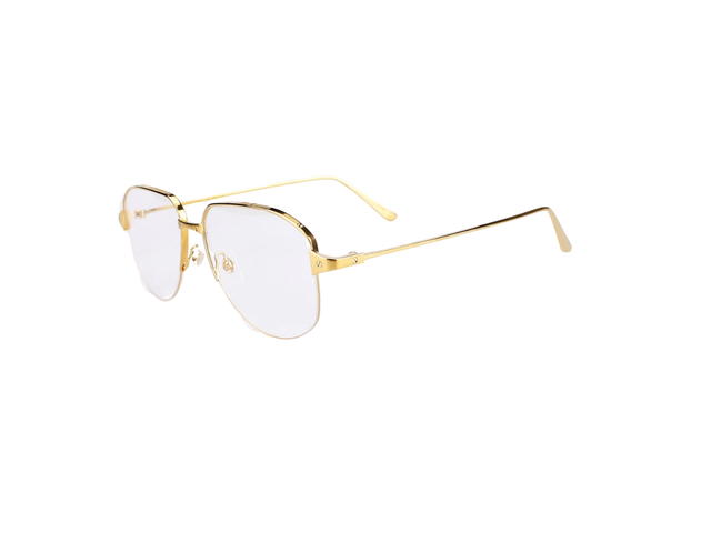 Cartier Cartier CT0352O Glasses In Gold Plate With Demo Lens - view 5