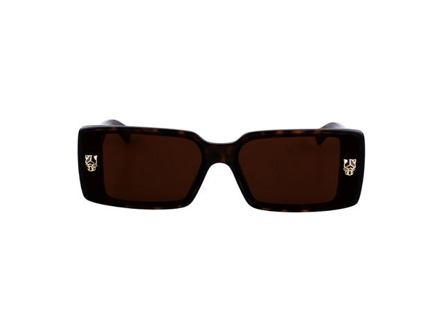 Cartier Cartier CT0358S-002-64 Sunglasses In Havana Acatate Frame With Brown Lenses - view 2