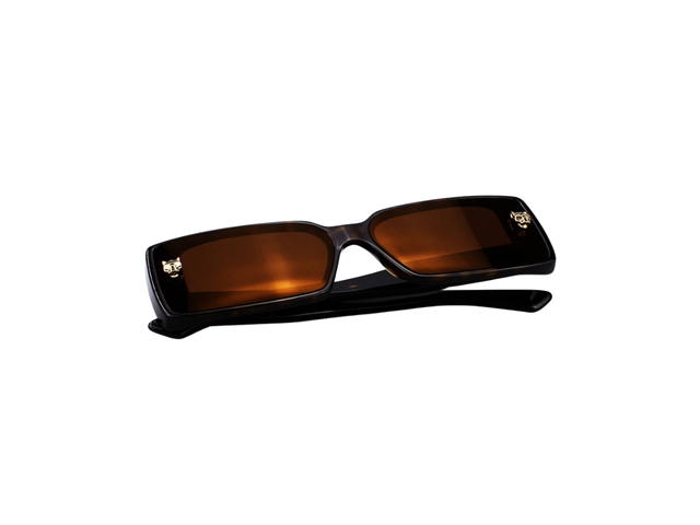 Cartier Cartier CT0358S-002-64 Sunglasses In Havana Acatate Frame With Brown Lenses - view 6