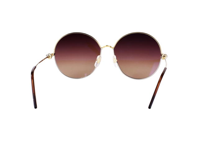 Cartier Cartier CT0360S-002-61 Sunglasses In Gold-Plate Frame With Brown Gradient Lenses - view 4
