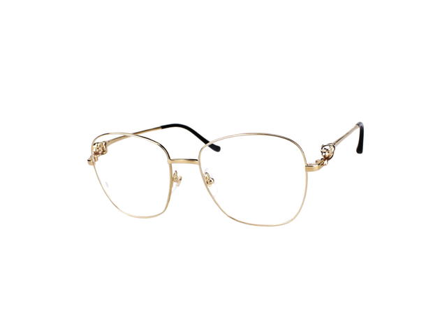 Cartier Cartier CT0371O Glasses In Gold Plate With Demo Lens - view 1