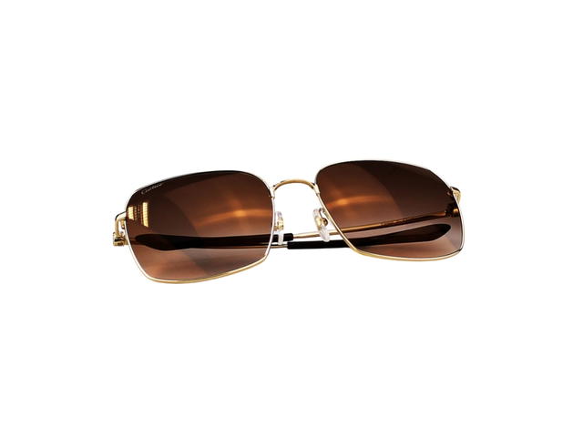 Cartier Cartier CT0401S-002-60 Sunglasses In Yellow Gold Titanium Frame With Brown Gradient Lenses - view 6