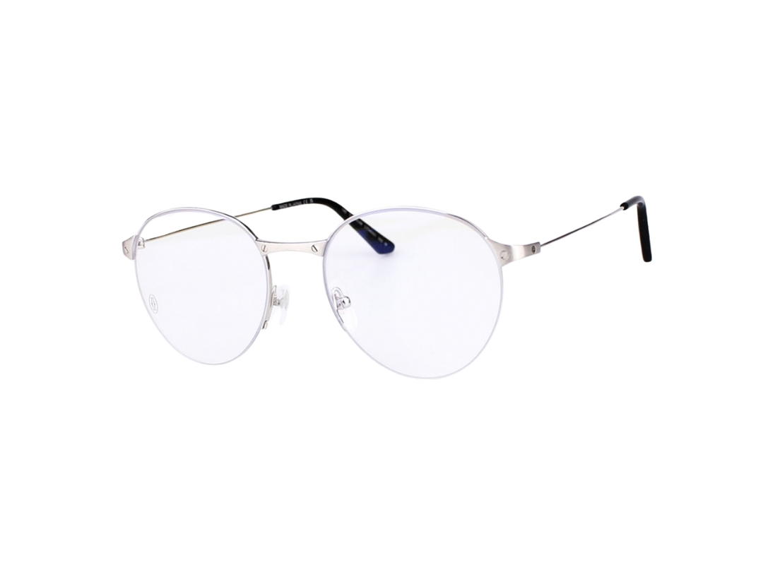Cartier Cartier CT0405O-002-52 Glasses In Silver-Titanium Frame With Mirror Lenses