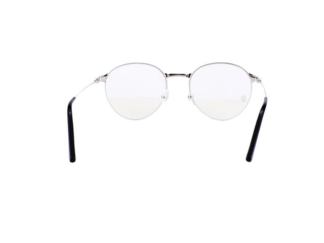 Cartier Cartier CT0405O-002-52 Glasses In Silver-Titanium Frame With Mirror Lenses - view 4