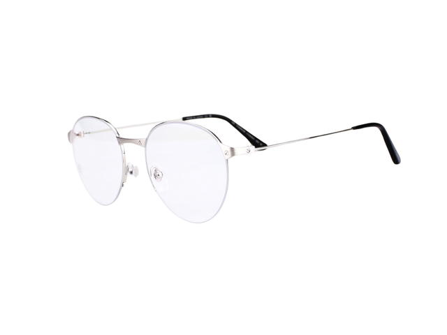 Cartier Cartier CT0405O-002-52 Glasses In Silver-Titanium Frame With Mirror Lenses - view 5
