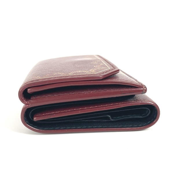 Cartier CARTIER Garland de Cartier Wallet Compact Wallet Trifold wallet Leather wine-red - view 5