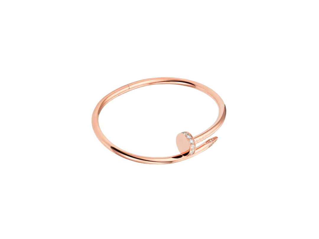 Cartier Cartier Juste Un Clou Bracelet In 18K Rose Gold With 32 Brilliant-Cut Diamonds