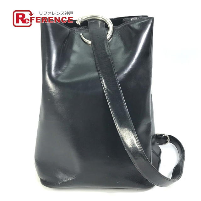 Cartier CARTIER Leopard print PANTHERE Shoulder Bag Leather Black/Silver - view 1