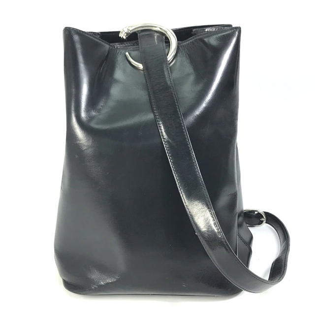 Cartier CARTIER Leopard print PANTHERE Shoulder Bag Leather Black/Silver - view 2