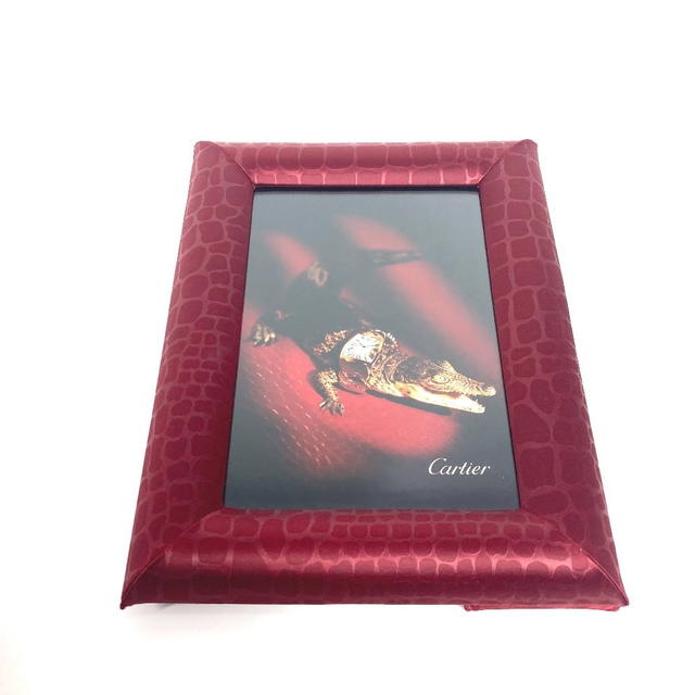 Cartier CARTIER logo Photo Frames Photo Stands Interior Photo frame Satin Red - view 2