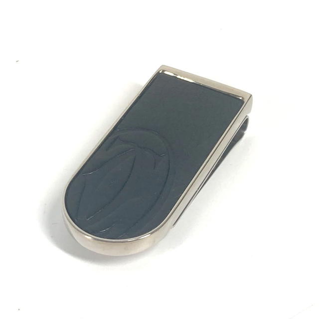 Cartier CARTIER logo Wallet Money clip SS / Leather Black/Silver - view 2
