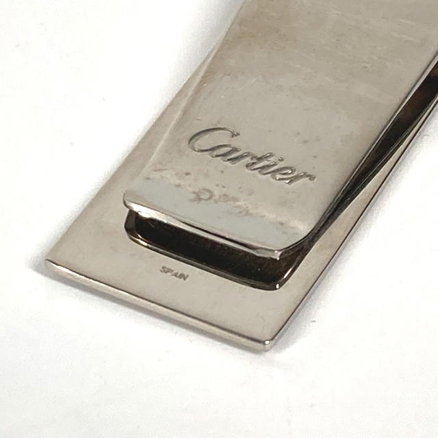 Cartier CARTIER logo Wallet Money clip SS Silver - view 4