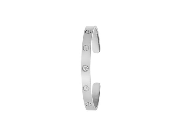 Cartier Cartier Love Bracelet 1 Diamond In 18K White Gold - view 2