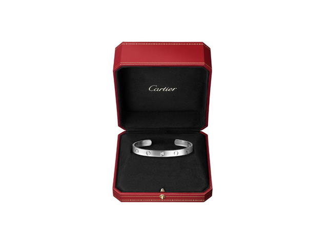 Cartier Cartier Love Bracelet 1 Diamond In 18K White Gold - view 3