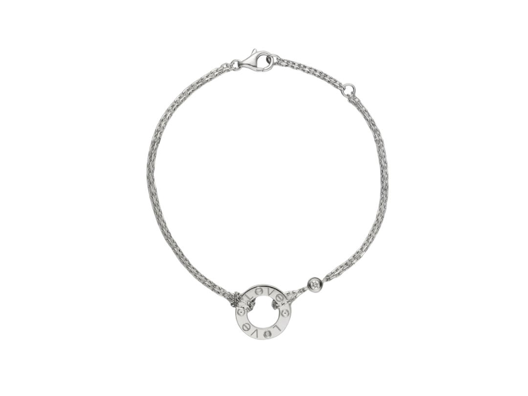 Cartier Cartier Love Bracelet In 18K White Gold With 2 Brilliant-Cut Diamonds