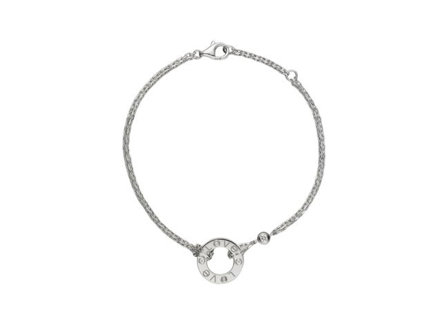 Cartier Cartier Love Bracelet In 18K White Gold With 2 Brilliant-Cut Diamonds - view 1