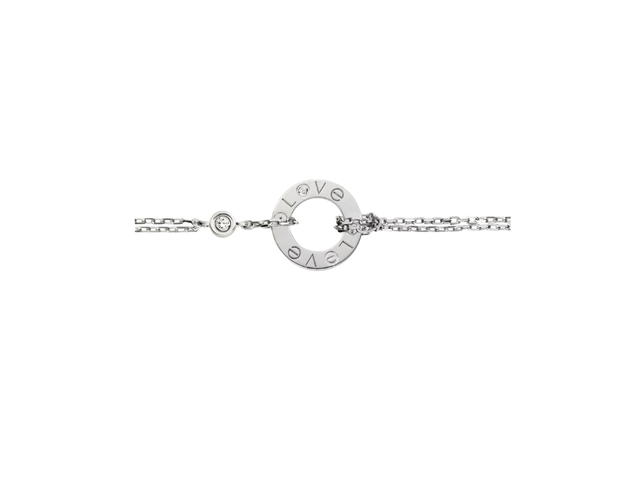 Cartier Cartier Love Bracelet In 18K White Gold With 2 Brilliant-Cut Diamonds - view 2
