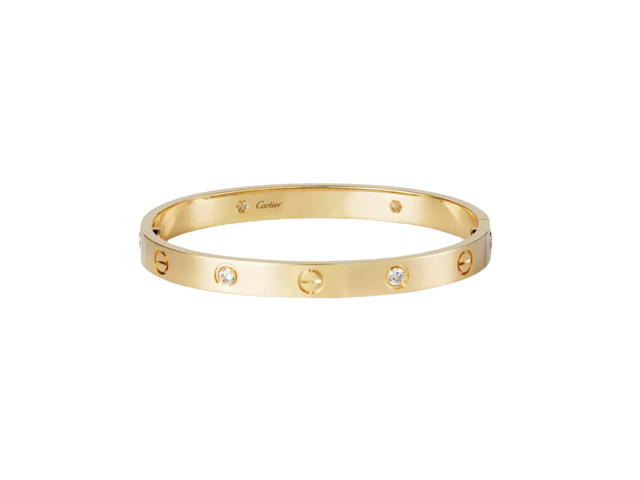 Cartier Cartier Love Bracelet With 4 Diamonds In Yellow Gold - view 1