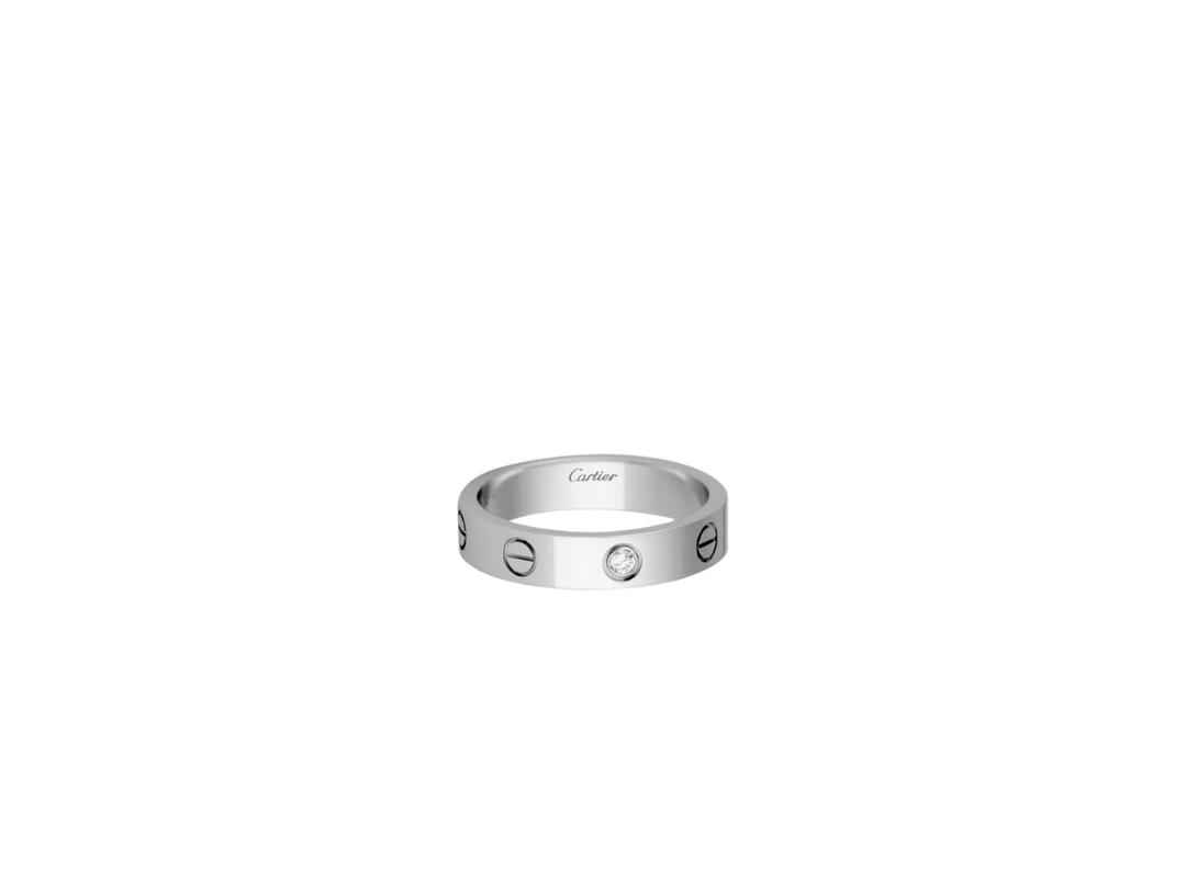 Cartier Cartier Love Wedding Band 1 Diamond 18K White Gold