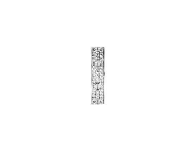 Cartier Cartier Love Wedding Band Diamond-Paved In 18K White Gold With Brilliant-cut Diamond - view 2