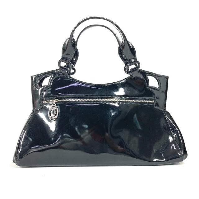 Cartier CARTIER marcello logo Bag Tote Bag Hand Bag enamel Black - view 3
