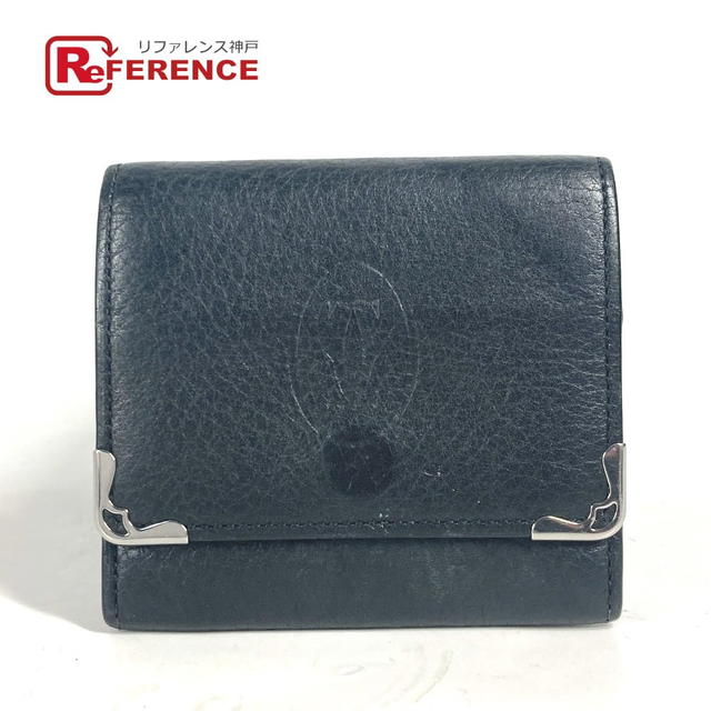 Cartier CARTIER Must de Line logo Wallet Coin Compartment coin purse Leather Black - view 1