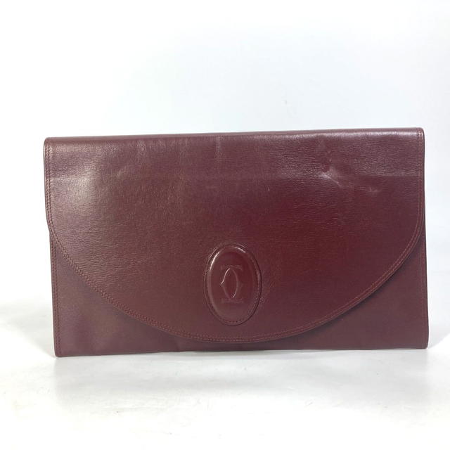 Cartier CARTIER Must de Line Pouch Clutch bag Leather wine-red - view 2