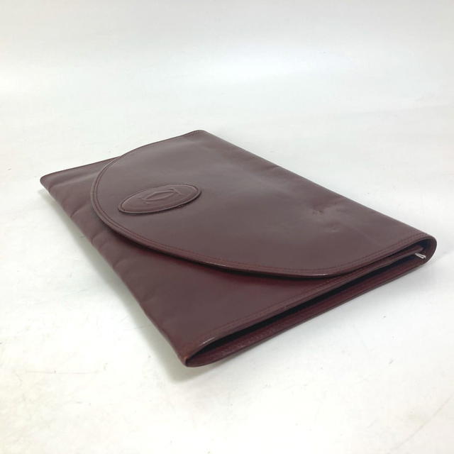 Cartier CARTIER Must de Line Pouch Clutch bag Leather wine-red - view 4