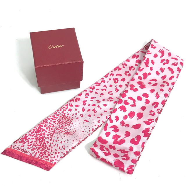 Cartier CARTIER Novelty PANTHERE leopard print Bandeau Scarf Unused - view 3