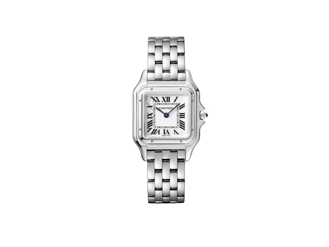 Cartier Cartier Panthère De Cartier Watch Medium Model In Steel Case With Silvered Dial And Steel Bracelet