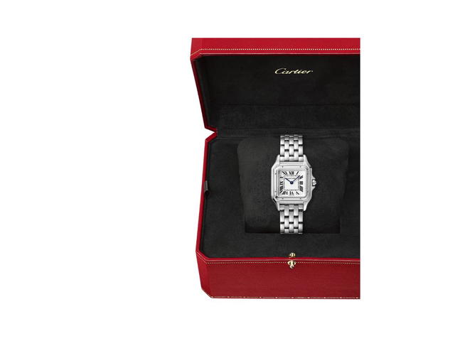 Cartier Cartier Panthère De Cartier Watch Medium Model In Steel Case With Silvered Dial And Steel Bracelet - view 3