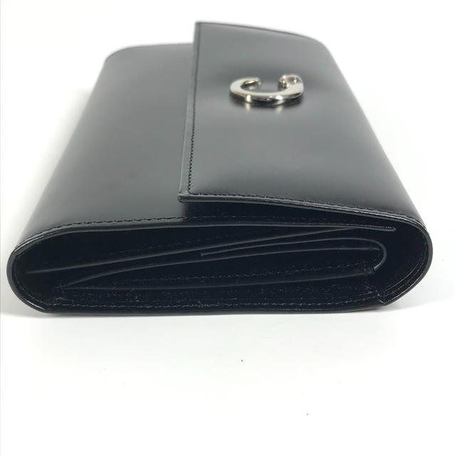 Cartier CARTIER PANTHERE 2-fold long wallet Long Wallet Leather Black/SilverHardware - view 5