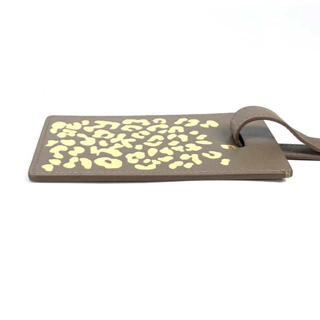 Cartier CARTIER PANTHERE Leopard Charm Key Holder Name tag Leather Beige Unused - view 4