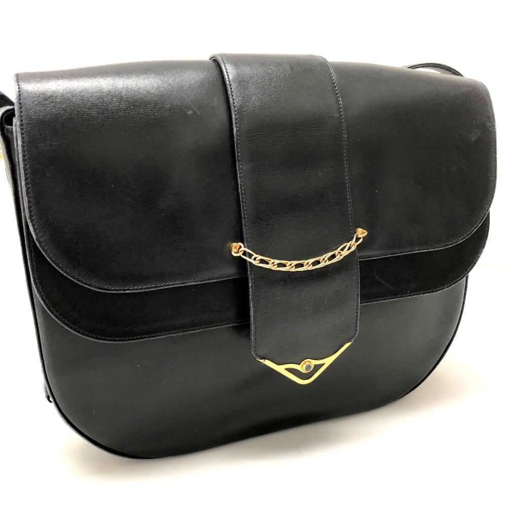 Cartier CARTIER Sapphire line Crossbody Shoulder Bag Dark Navy