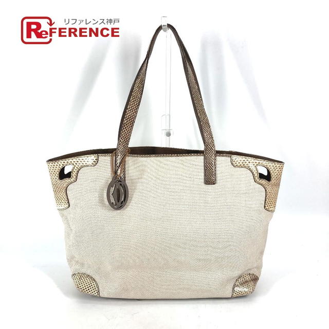 Cartier CARTIER shoulder bag Marcello Tote Bag Shoulder Bag Canvas Beige/Dark brown - view 1
