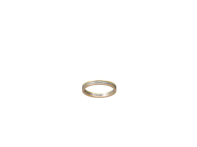 Cartier Cartier Vendôme Louis Cartier Wedding Ring 2.5 mm In White Gold Yellow Gold Rose Gold - view 1