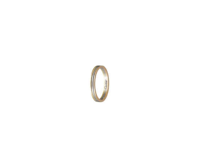 Cartier Cartier Vendôme Louis Cartier Wedding Ring 2.5 mm In White Gold Yellow Gold Rose Gold - view 2
