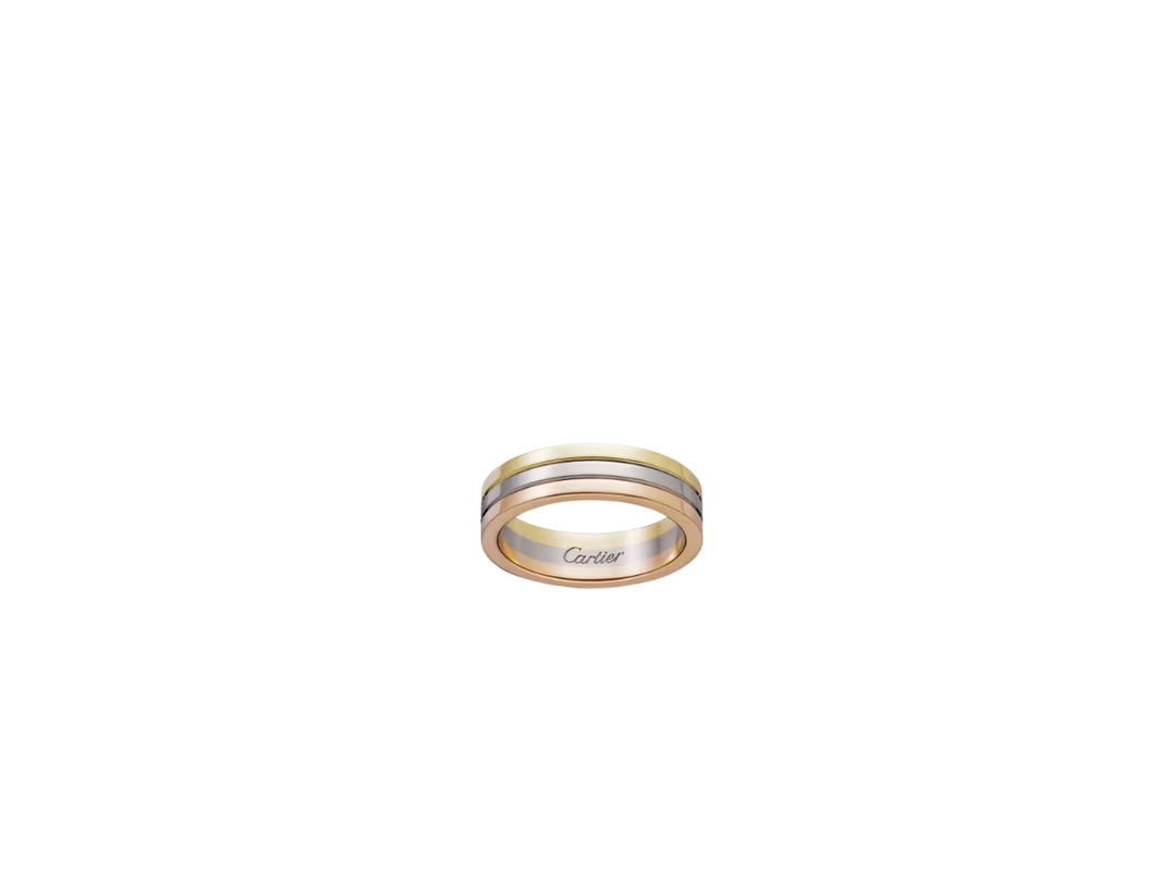 Cartier Cartier Vendôme Louis Cartier Wedding Ring In White Gold Yellow Gold Rose Gold