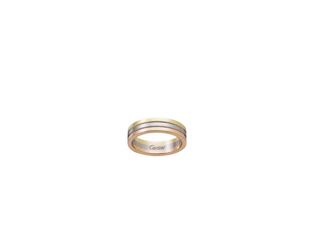 Cartier Cartier Vendôme Louis Cartier Wedding Ring In White Gold Yellow Gold Rose Gold - view 1