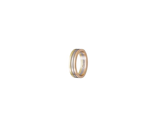 Cartier Cartier Vendôme Louis Cartier Wedding Ring In White Gold Yellow Gold Rose Gold - view 2