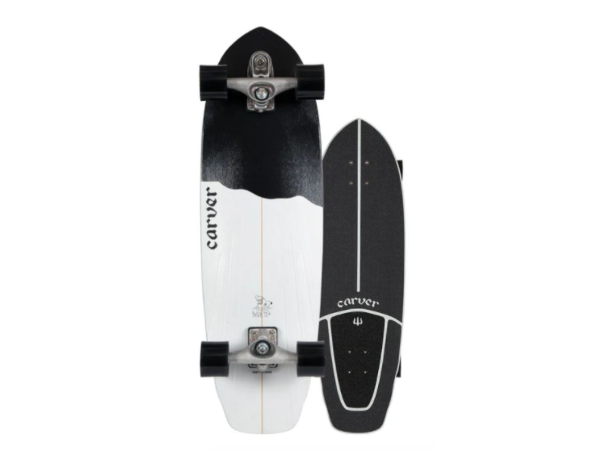Carver Carver 32.5" Black Tip Surfskate - C7 Complete
