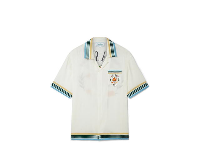 CASABLANCA CASABLANCA CB Cuban Collar Short Sleeve Shirt CASA WAY - view 1