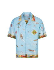 Buy CASABLANCA CB Cuban Collar Short Sleeve Shirt MAISON SUR PILOTI at Sasom – Authentic and Ready to Ship