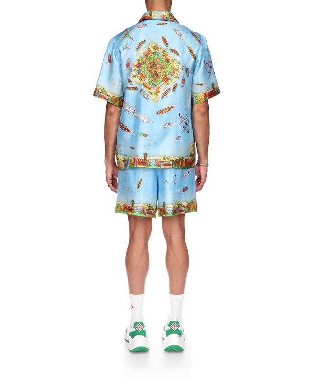 CASABLANCA CASABLANCA CB Cuban Collar Short Sleeve Shirt MAISON SUR PILOTI - view 3