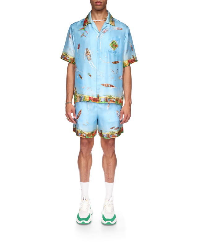 CASABLANCA CASABLANCA CB Cuban Collar Short Sleeve Shirt MAISON SUR PILOTI - view 4