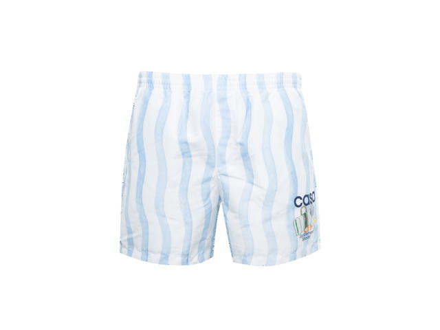 CASABLANCA CASABLANCA CB MEN Mens Printed Swimshorts BLUE WAVE STRIPE - view 1