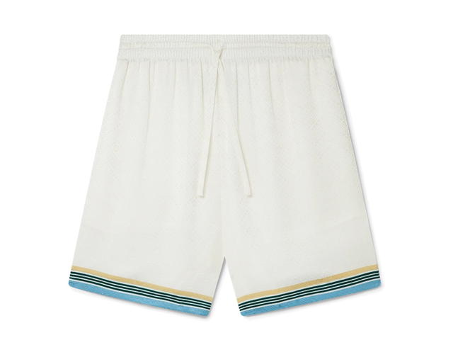 CASABLANCA CASABLANCA CB MEN Silk Shorts With Drawstrings CASA WAY - view 1