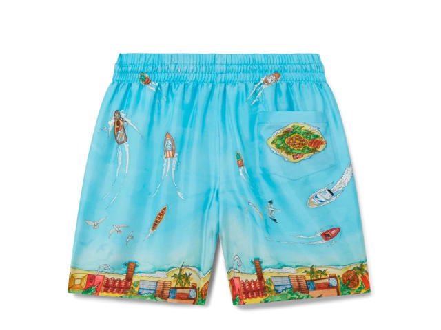 CASABLANCA CASABLANCA CB MEN Silk Shorts With Drawstrings MAISON SUR PILOTI - view 2