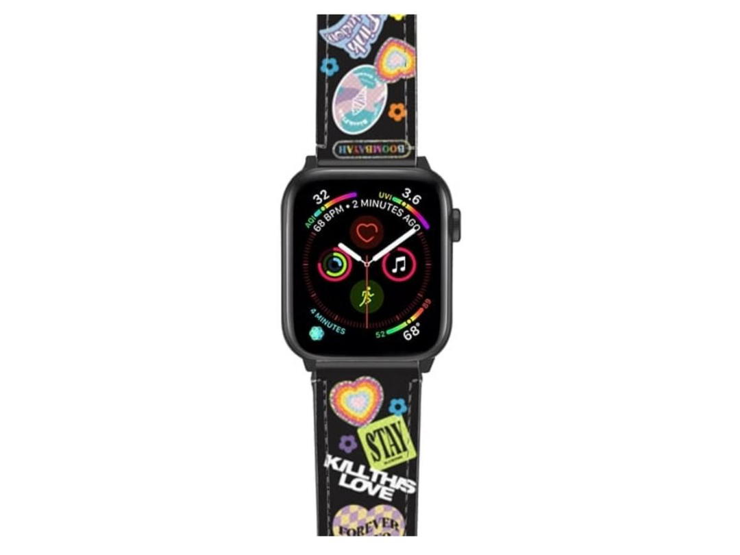 Casetify Casetify x Blackpink Stickers Watch Band Black