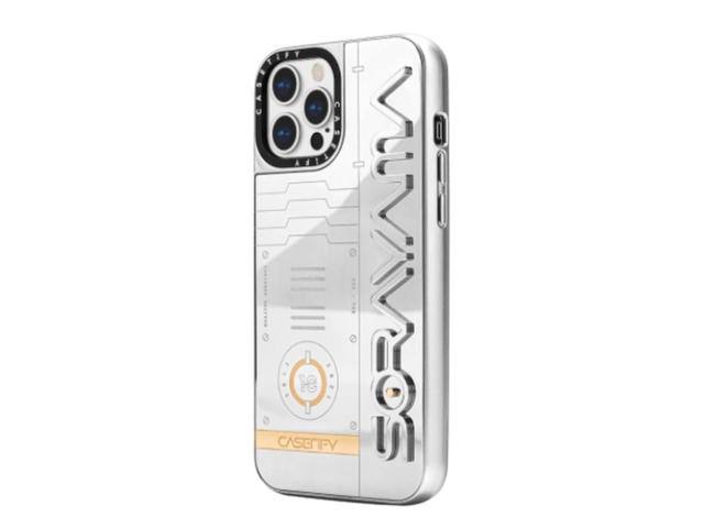 Casetify Casetify x Sorayama iPhone 12 Pro Max Stainless Steel Case Silver - view 2